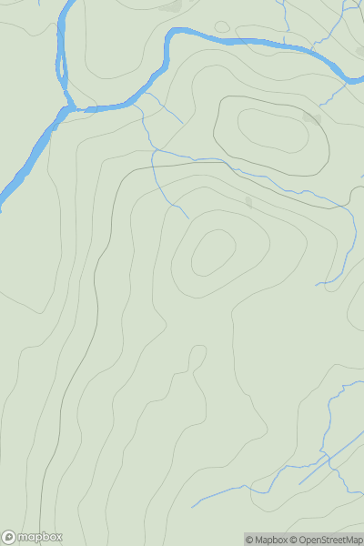 Thumbnail image for Tom na Dubh Ghlaic showing contour plot for surrounding peak