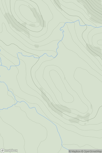 Thumbnail image for Glebe Hill showing contour plot for surrounding peak