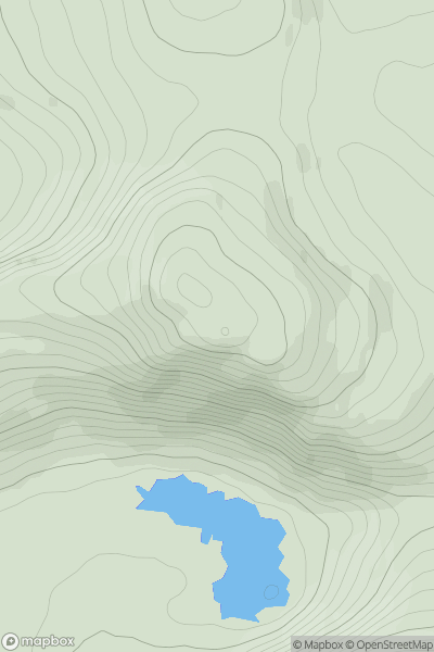 Thumbnail image for Eididh nan Clach Geala showing contour plot for surrounding peak