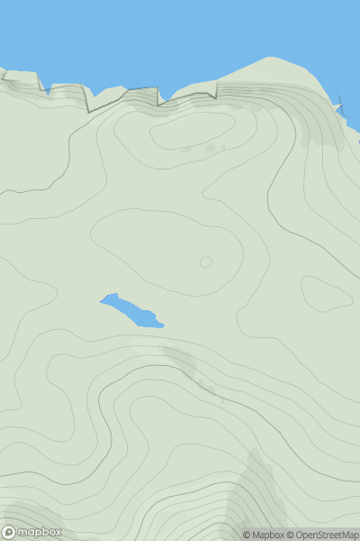Thumbnail image for Meall Lochan Dubh showing contour plot for surrounding peak