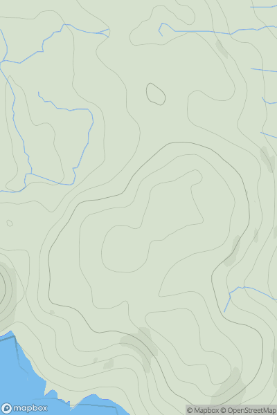 Thumbnail image for Meall a' Ghob Sheilich showing contour plot for surrounding peak