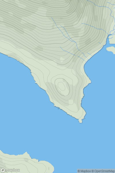 Thumbnail image for Ceanna Mor showing contour plot for surrounding peak