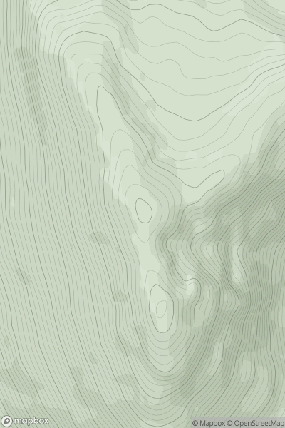 Thumbnail image for Carn Sasunnaich (Beinn Dorain North Top) showing contour plot for surrounding peak
