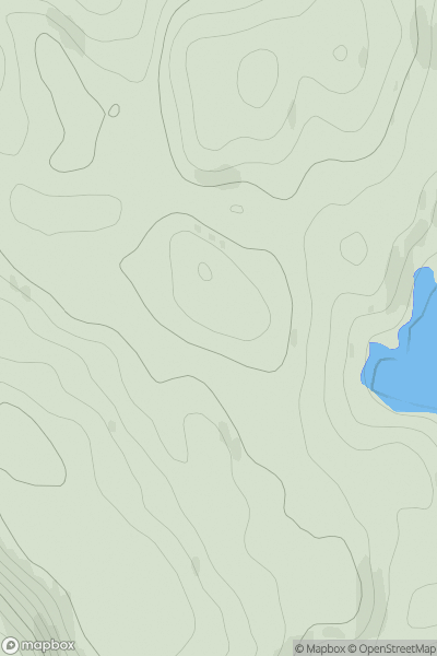 Thumbnail image for Creag an Fhradhairc showing contour plot for surrounding peak