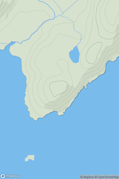 Thumbnail image for Rubha na h-Earba showing contour plot for surrounding peak