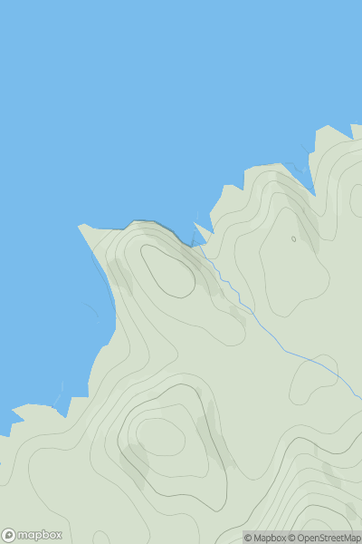 Thumbnail image for Glendrian Hill showing contour plot for surrounding peak
