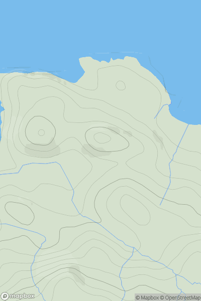 Thumbnail image for Coopers' Knowe showing contour plot for surrounding peak