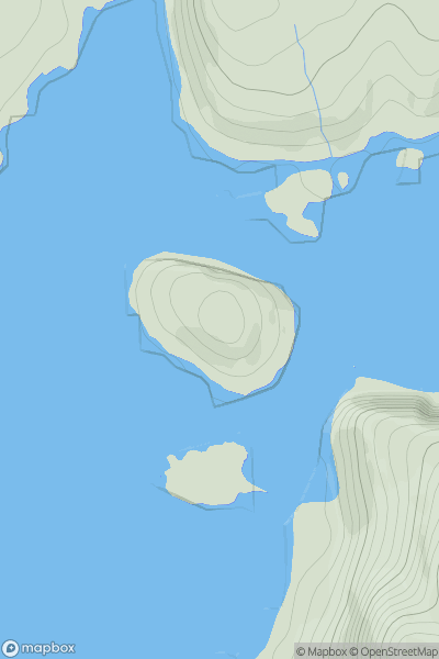 Thumbnail image for Riska Island showing contour plot for surrounding peak