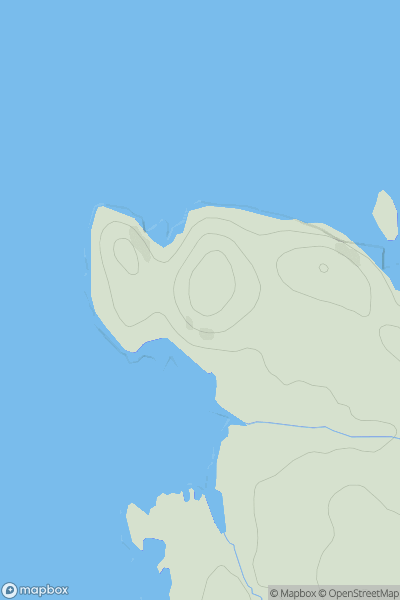 Thumbnail image for Point of Ardnamurchan showing contour plot for surrounding peak