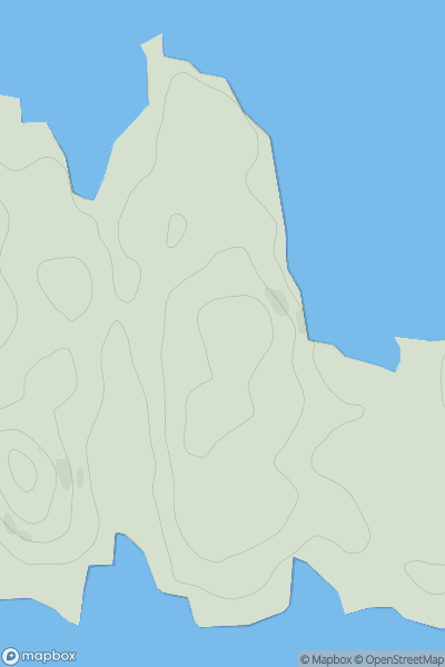 Thumbnail image for Tom Port Phadruig showing contour plot for surrounding peak
