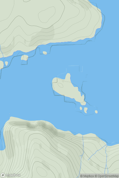 Thumbnail image for Eilean an Fheidh showing contour plot for surrounding peak