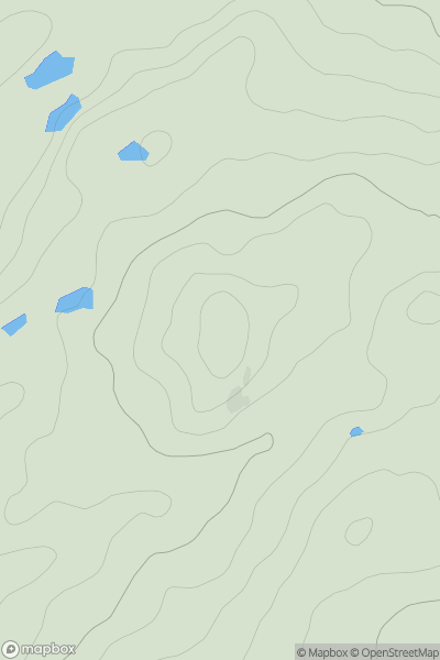 Thumbnail image for Tom an t-Seallaid showing contour plot for surrounding peak
