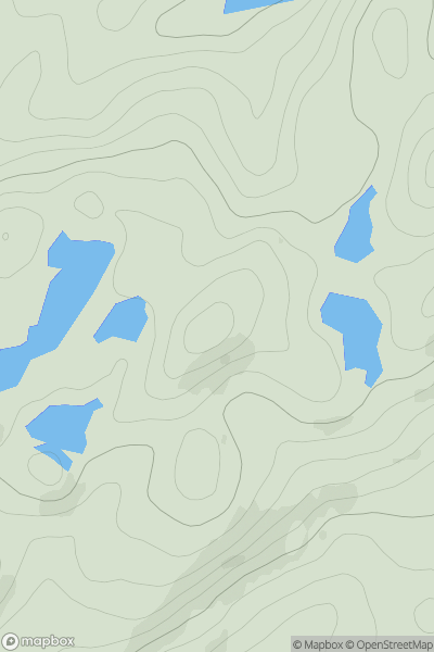 Thumbnail image for Cruach Mhic Fhionnlaidh showing contour plot for surrounding peak