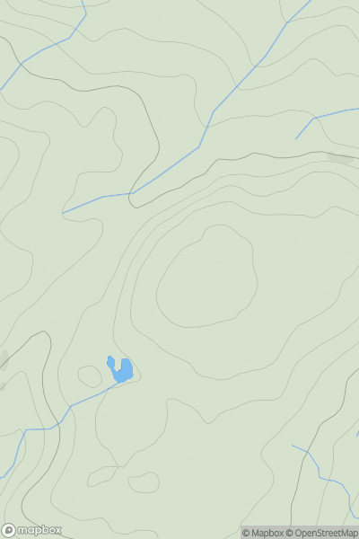 Thumbnail image for Carraig Gheal showing contour plot for surrounding peak