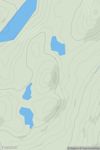 Thumbnail image for Cruach an Sgliata showing contour plot for surrounding peak