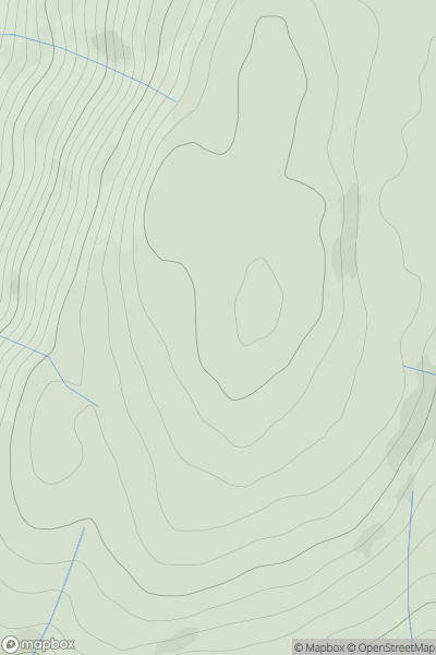 Thumbnail image for Corlarach Hill showing contour plot for surrounding peak