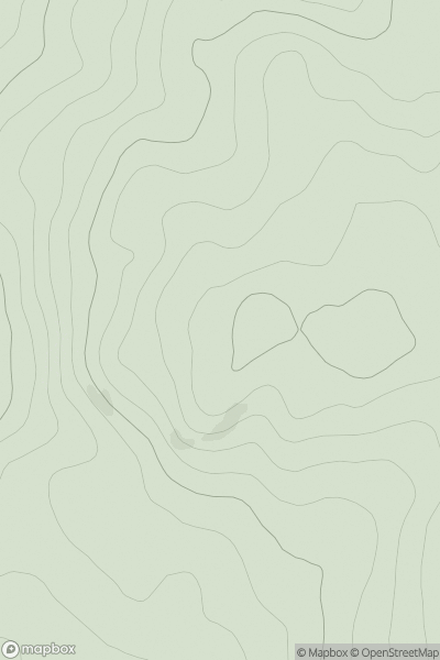Thumbnail image for Cruach nam Broighleag showing contour plot for surrounding peak