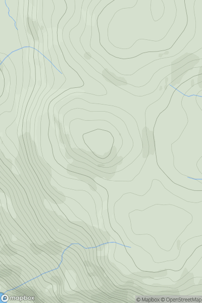 Thumbnail image for Torr Mhor showing contour plot for surrounding peak