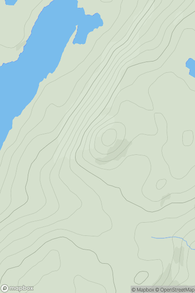 Thumbnail image for Sidh Mor showing contour plot for surrounding peak