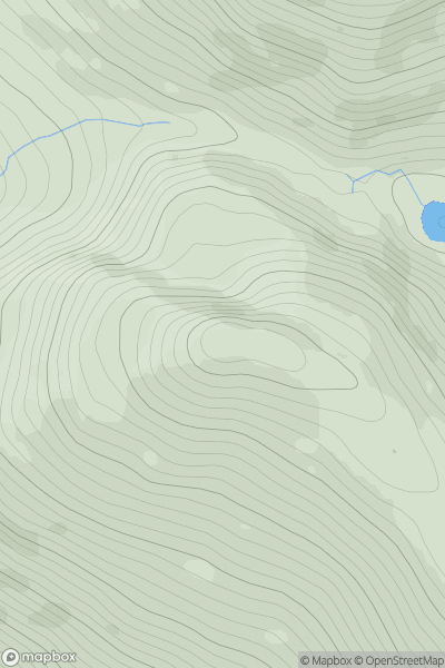 Thumbnail image for Meall Doire Faid showing contour plot for surrounding peak