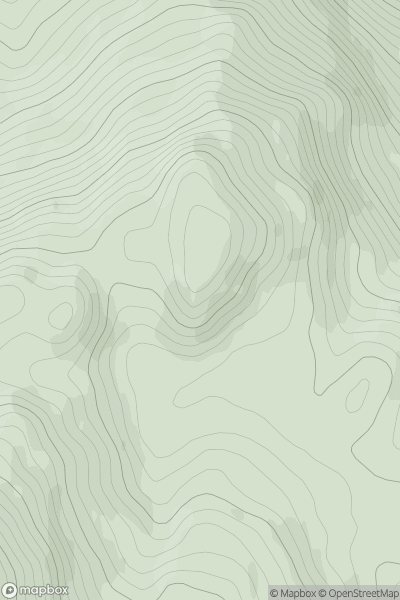 Thumbnail image for Cruachan an Draghair showing contour plot for surrounding peak