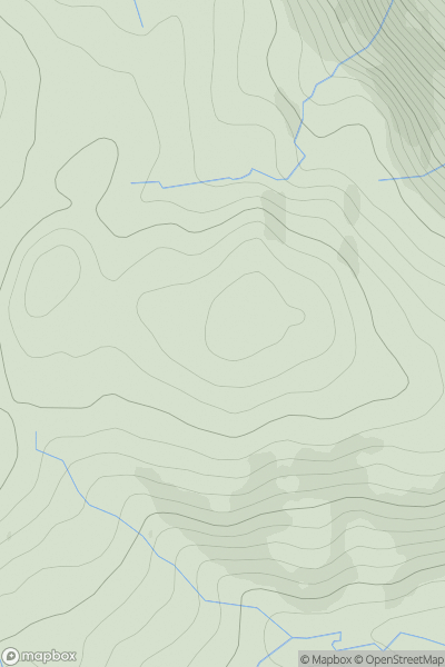 Thumbnail image for Clach a' Bhealaich showing contour plot for surrounding peak