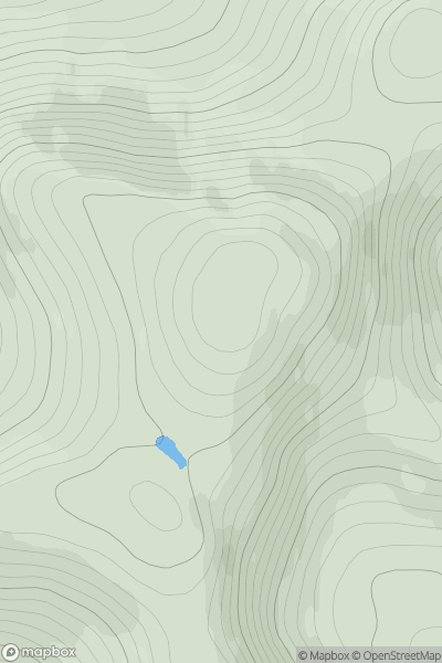 Thumbnail image for Carn a' Choin Deirg showing contour plot for surrounding peak