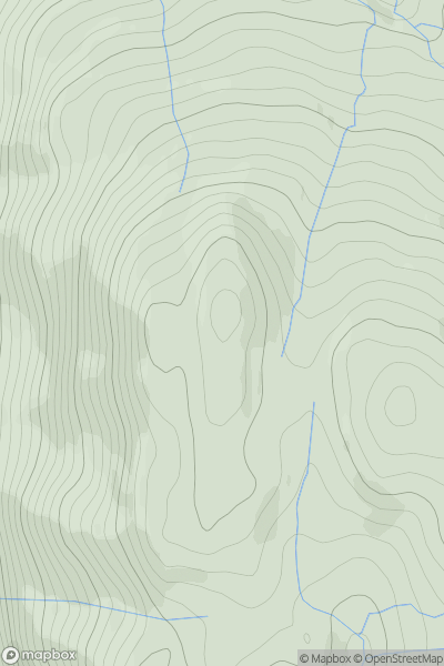 Thumbnail image for The Steeple East Top showing contour plot for surrounding peak