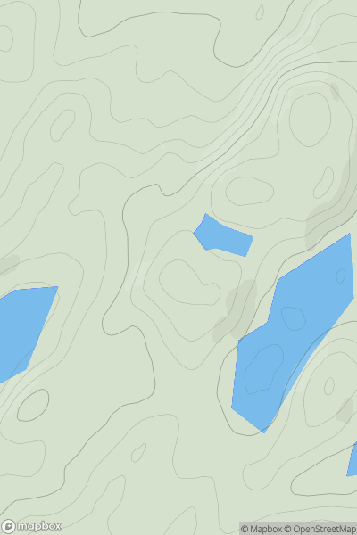 Thumbnail image for Garbh Cruach showing contour plot for surrounding peak