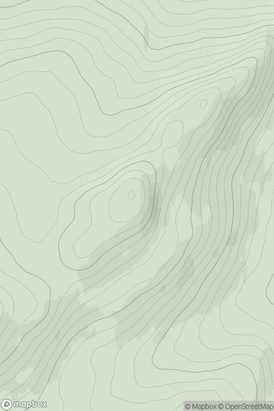 Thumbnail image for Sron Reithe showing contour plot for surrounding peak