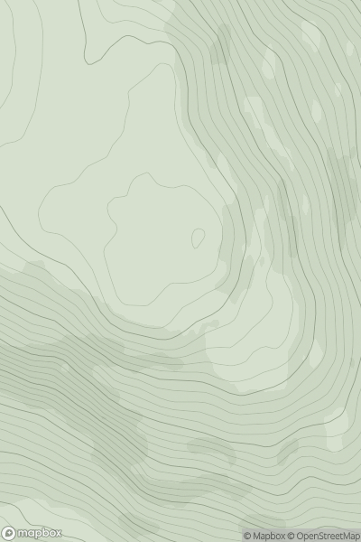 Thumbnail image for Blairbeg Hill showing contour plot for surrounding peak