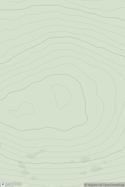 Thumbnail image for Beinn Bhreac (Meall Dubh) showing contour plot for surrounding peak