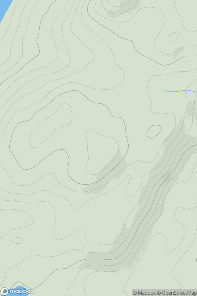 Thumbnail image for Sidh Mor South Top showing contour plot for surrounding peak