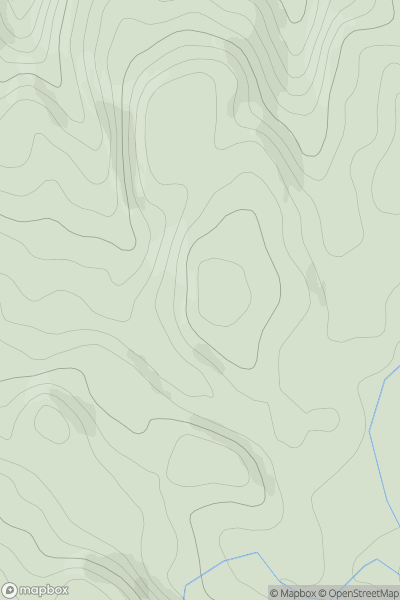 Thumbnail image for Cruach Meadhonach showing contour plot for surrounding peak