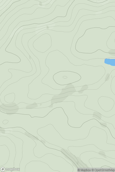 Thumbnail image for Cruach na Seilcheig SW Top showing contour plot for surrounding peak