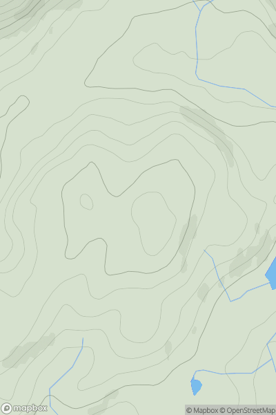 Thumbnail image for Cnoc Loch a' Bharrain showing contour plot for surrounding peak