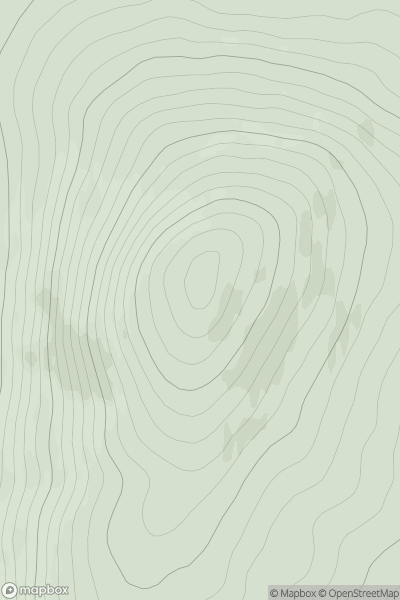 Thumbnail image for Cnoc Damh showing contour plot for surrounding peak