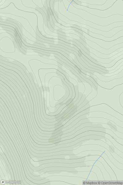 Thumbnail image for Carn Mairg showing contour plot for surrounding peak