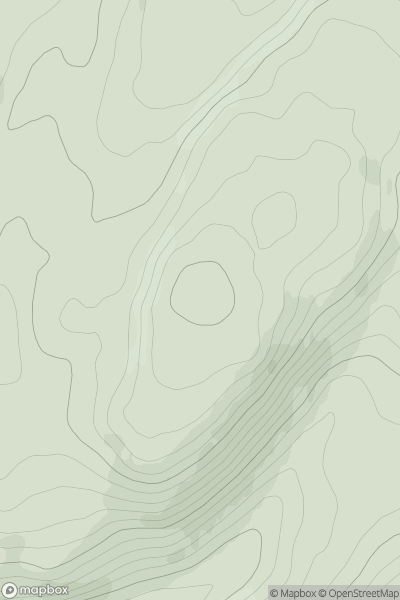 Thumbnail image for Cruach Coire Lorn showing contour plot for surrounding peak