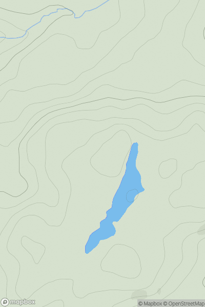 Thumbnail image for Creag Caoileid showing contour plot for surrounding peak