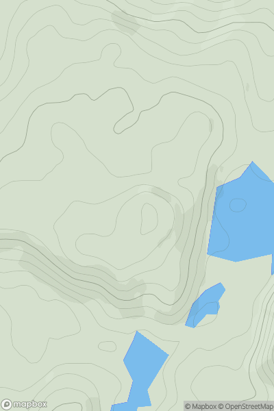 Thumbnail image for Creagan Airich Chaimbeulaich showing contour plot for surrounding peak