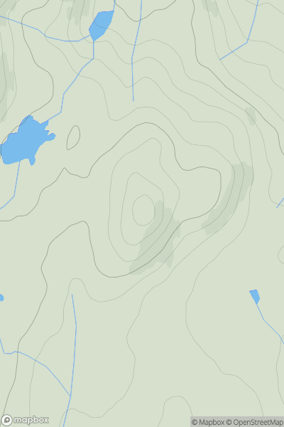 Thumbnail image for Cruach na Machrach showing contour plot for surrounding peak