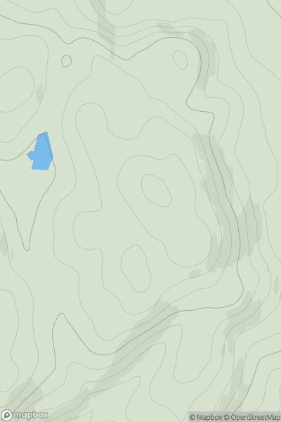 Thumbnail image for An Creachan NE Top showing contour plot for surrounding peak
