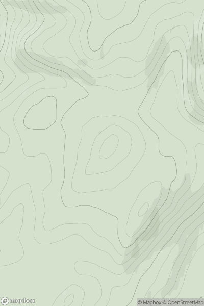 Thumbnail image for Creag Luaragain Mhor North Top showing contour plot for surrounding peak