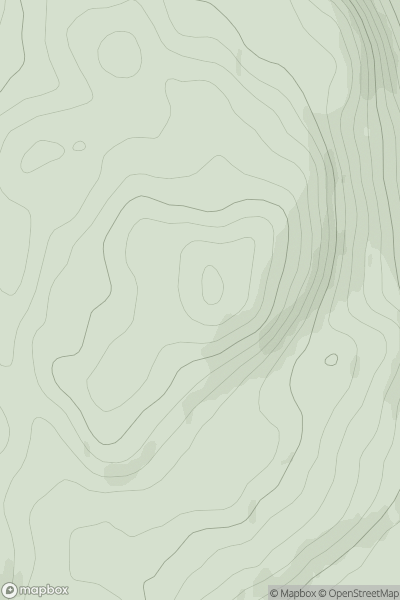 Thumbnail image for Creag Ghlasrach showing contour plot for surrounding peak