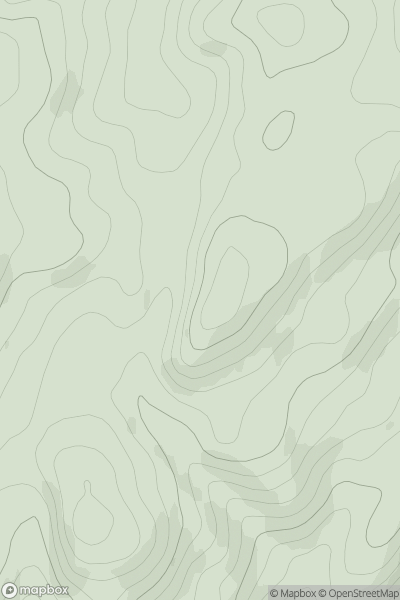 Thumbnail image for Cruach Maolachy East Top showing contour plot for surrounding peak