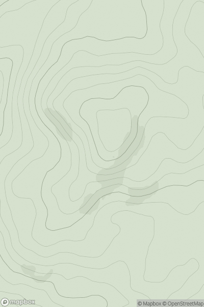 Thumbnail image for Cruach Kilfinan showing contour plot for surrounding peak