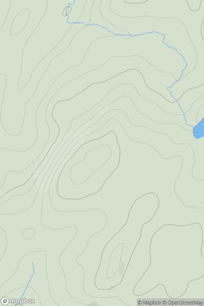 Thumbnail image for Cruach nam Fiadh North Top showing contour plot for surrounding peak