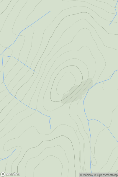 Thumbnail image for Cnoc nan Craobh showing contour plot for surrounding peak