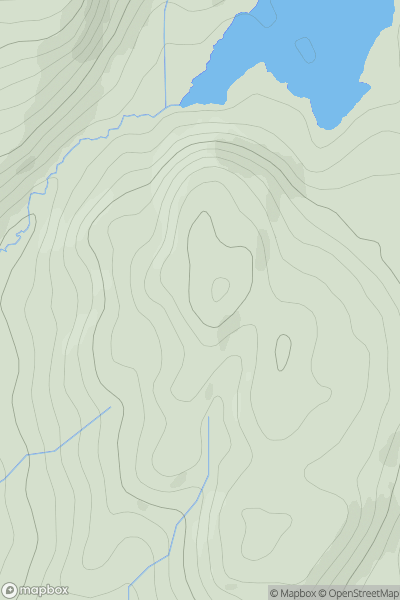 Thumbnail image for Cruach an Locha showing contour plot for surrounding peak